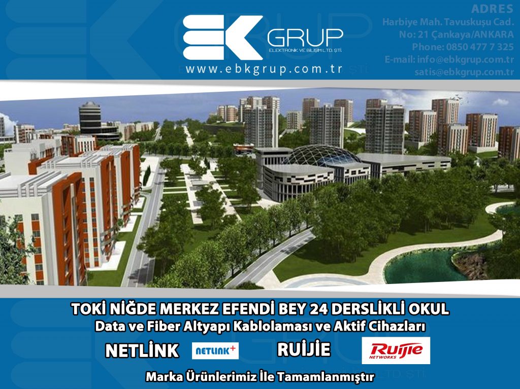 TOKİ NİĞDE MERKEZ EFENDİ BEY 24 DERSLİKLİ OKUL