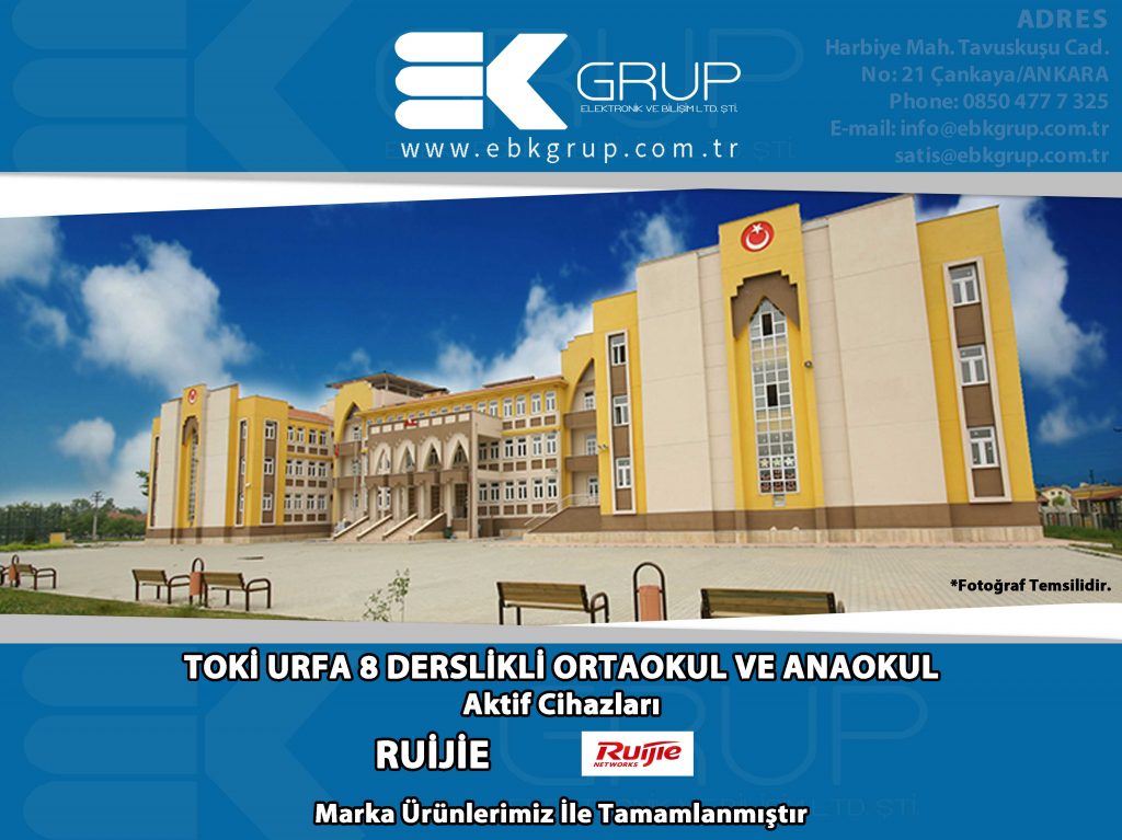 TOKİ URFA 8 DERSLİKLİ ORTAOKUL VE ANAOKUL.