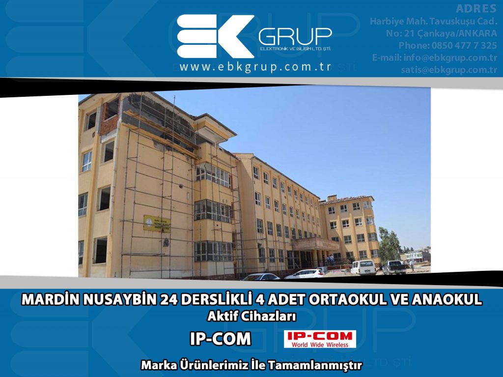 MARDİN NUSAYBİN 4 ADET 24 DERSLİKLİ OKUL